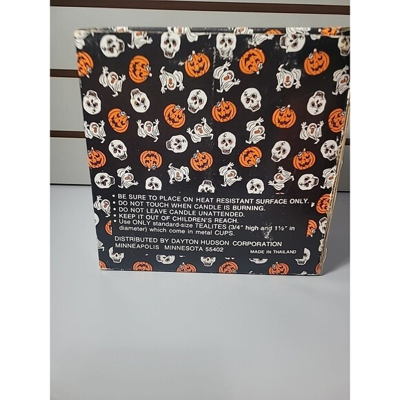 3 Halloween Ceramic Pumpkin Jack-o-lantern Tealite Candle Holder Set Lot - Picture 8 of 8